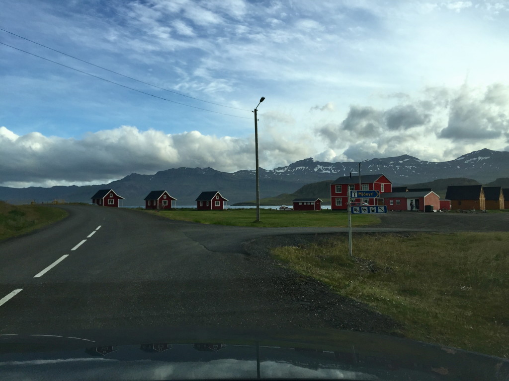 Mjoeyri farm houses in Iceland 