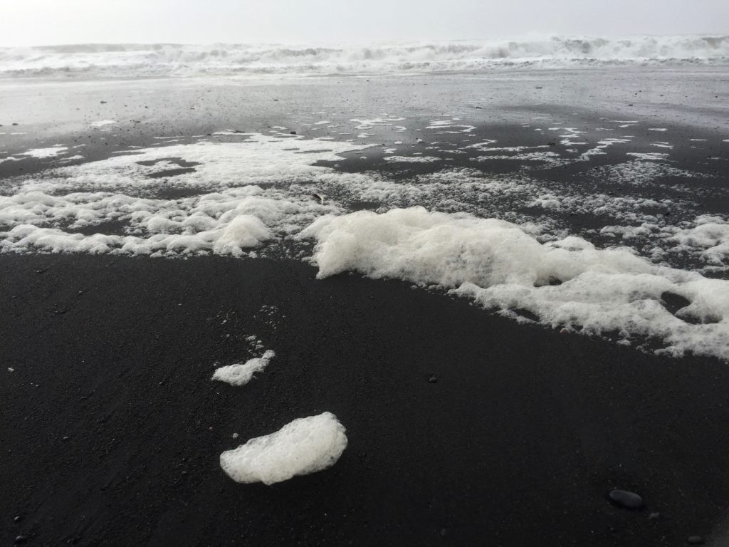 iceland black sand beach